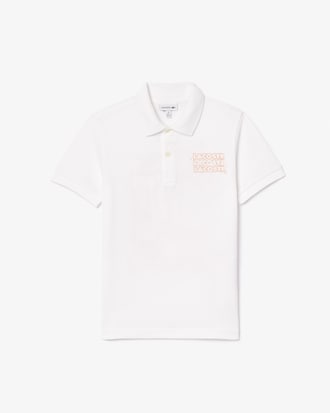 Kids' Printed Petit Piqu&eacute; Polo