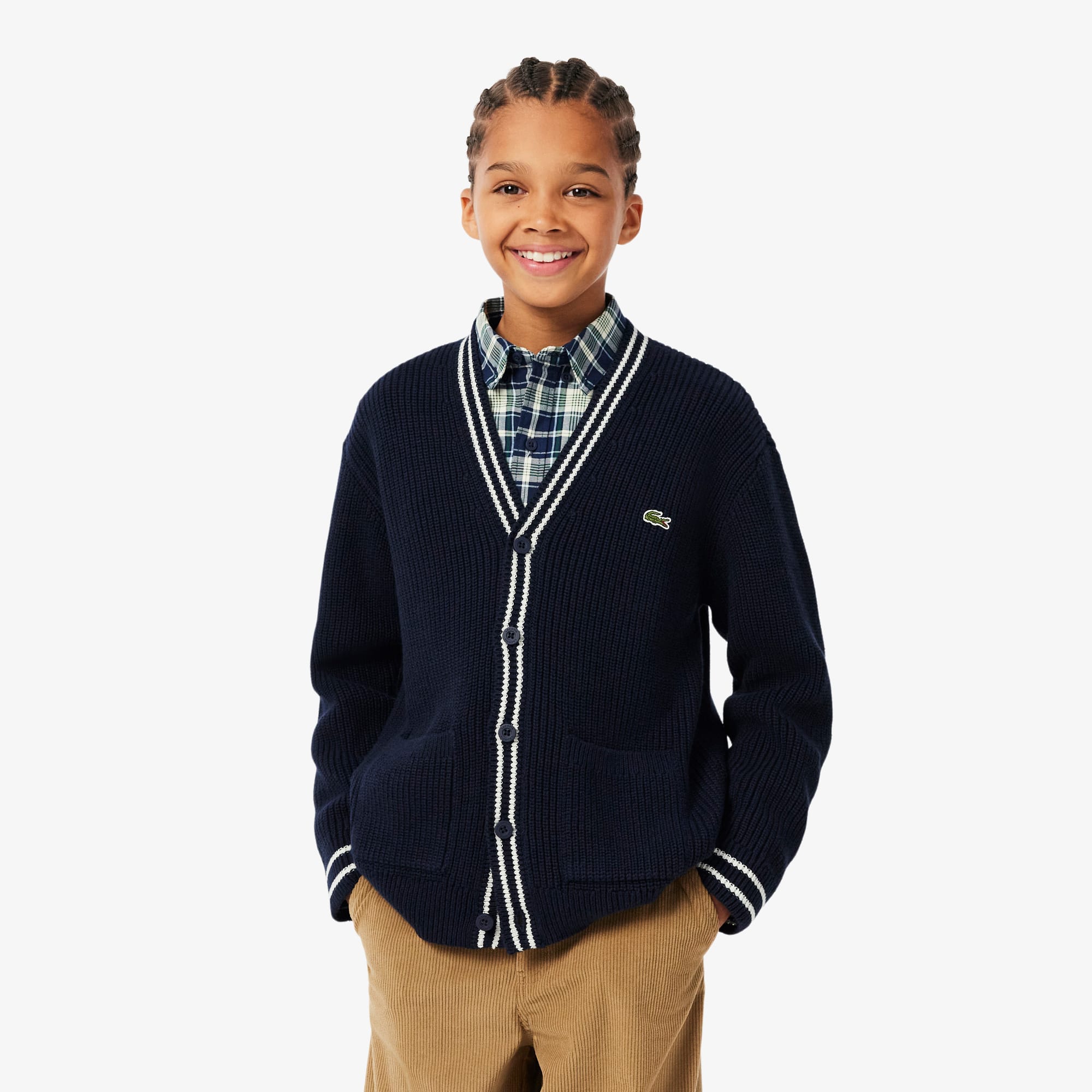 Unisex Cotton and Wool Cardigan - New Kids' Clothing - New In 2026