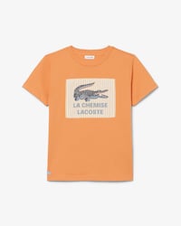 Badge Accent Cotton T-Shirt