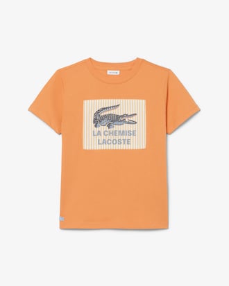 Badge Accent Cotton T-Shirt