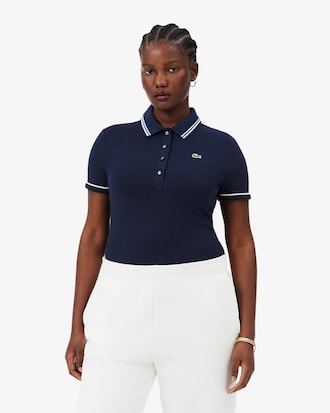 Women's L.12.D Slim Fit Trim Detail Polo