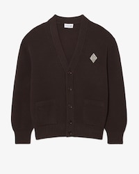 Relaxed Fit Ribbed Cotton Cardigan