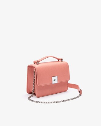 Cartera de hombro de lona con textura cuadrada LCST para mujer