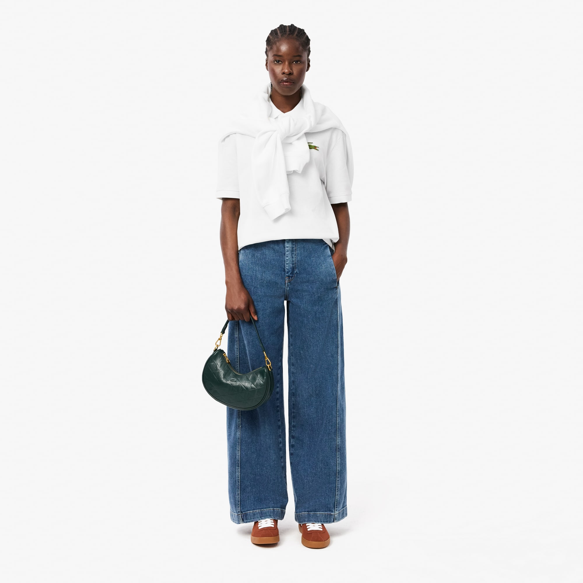 Tシャツ・カットソー LACOSTE SS25 (PH2751 001) Unisex Loose Fit L.12.12 Piqué Badge Polo - Polo Shirts