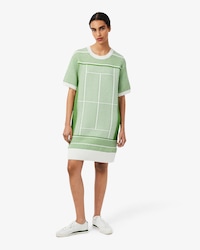 Vestido Jacquard Con Tejido De Cancha De Tenis