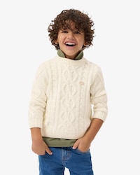 Cotton and Wool Crew Neck Sweater