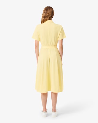 Women's Flared Mini-Piqu&eacute; Polo Dress