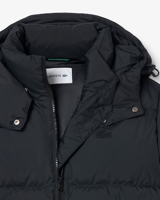 Water-Repellent Hooded Down Jacket