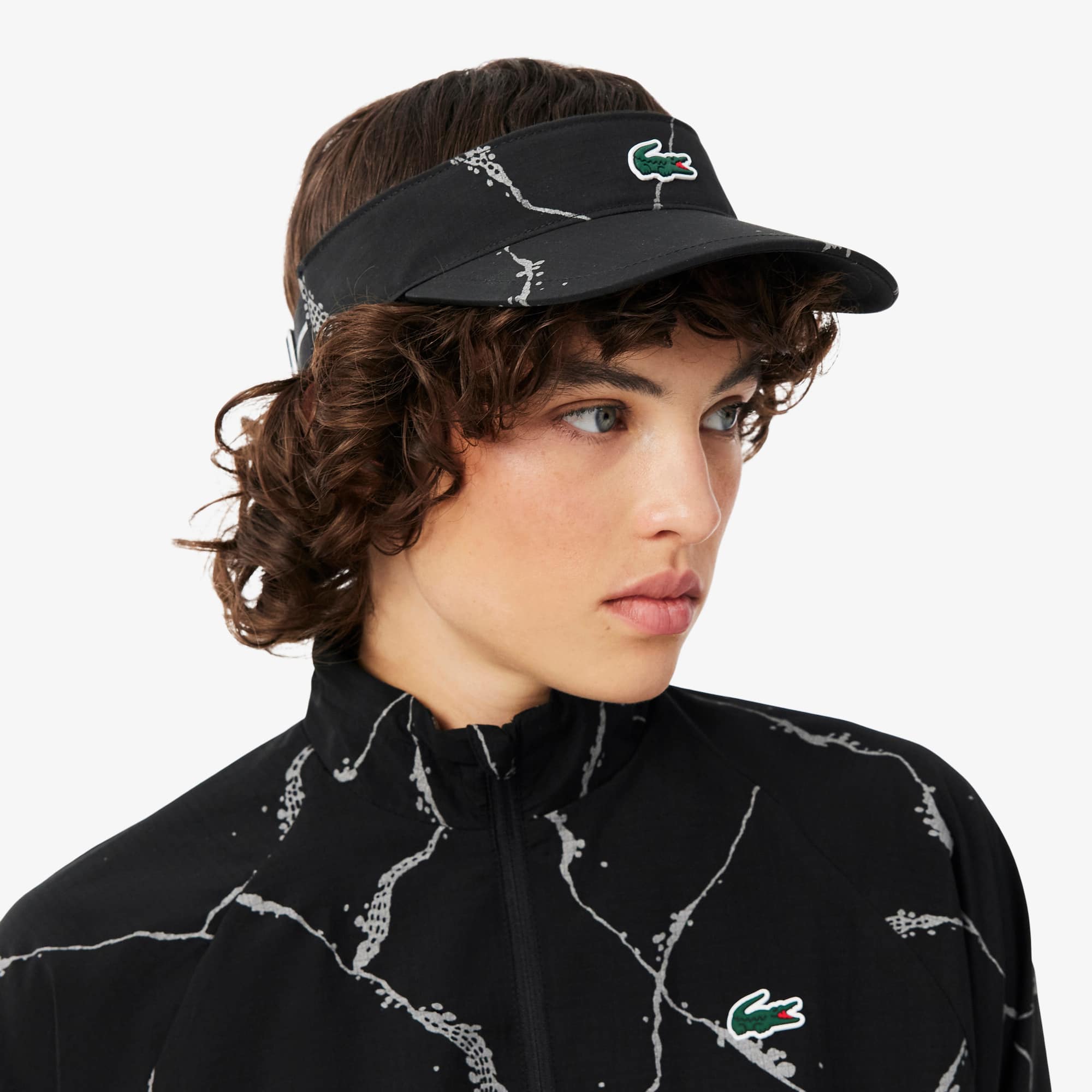 Reflective Print Tennis Visor