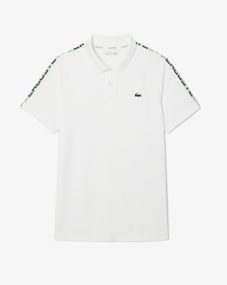 Men's Ultra Dry Branded Stripe Tennis Polo