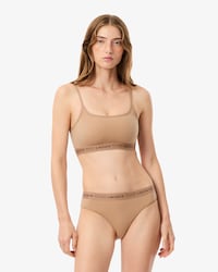 Scallop Band Microfiber Bralette