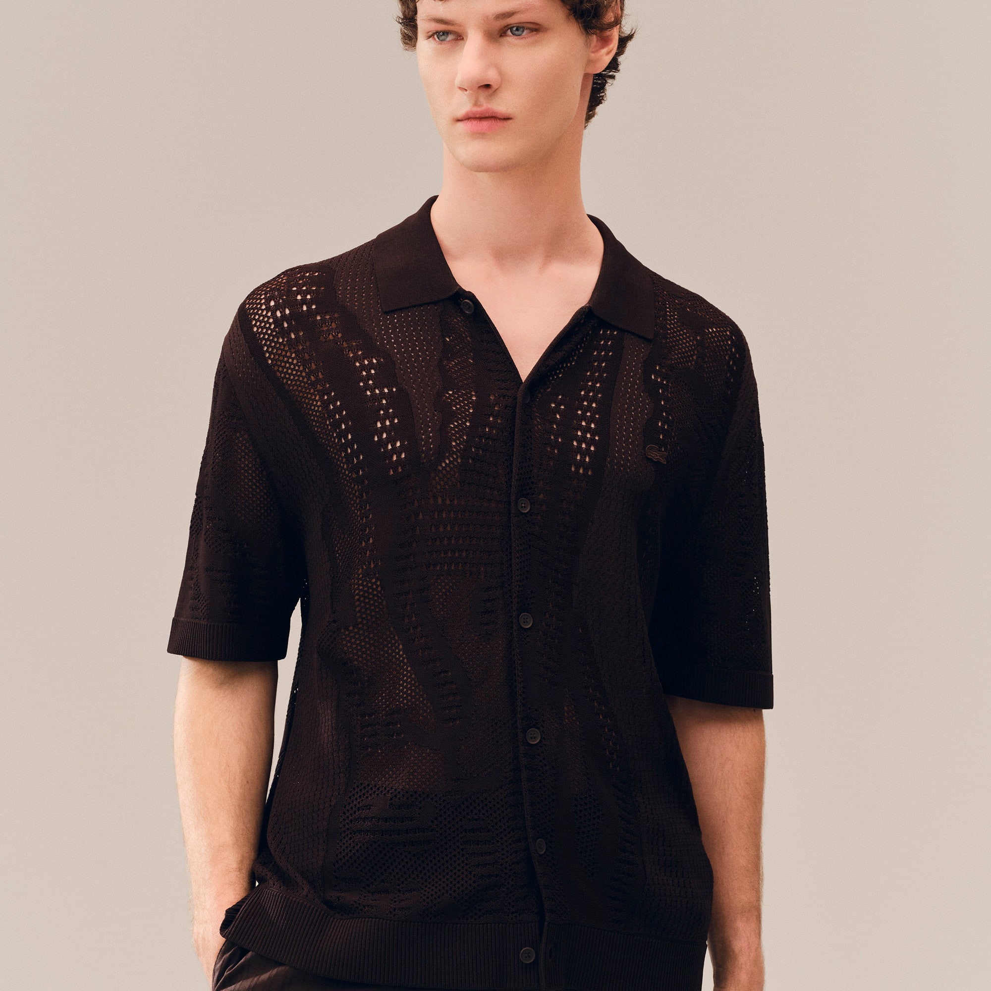 Lacy Knit Crocodile Shirt - Sweaters & Sweatshirts - New In 2026