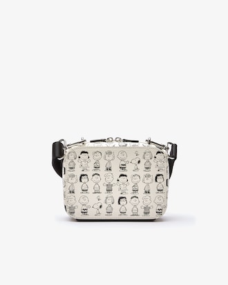 Lacoste x Peanuts Print Leather Shoulder Bag