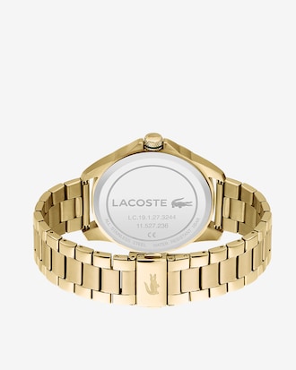 Men&rsquo;s Lacoste Le Croc Gold Plated Strap Watch