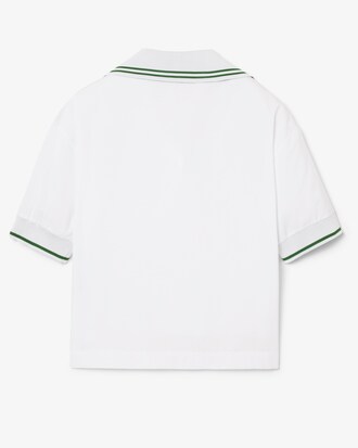 Runway Logo Collar Oversized Popover Shirt
