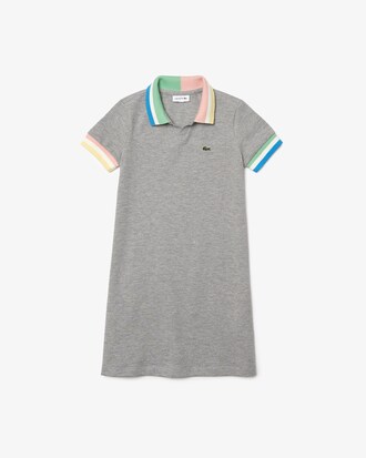 Kids' Colorblock Cotton Piqu&eacute; Polo Dress