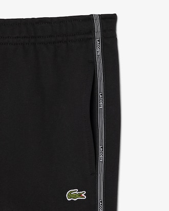 Regular Fit Logo Stripe Fleece Shorts