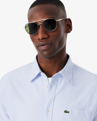 Men's Regular Fit Striped Oxford Shirt