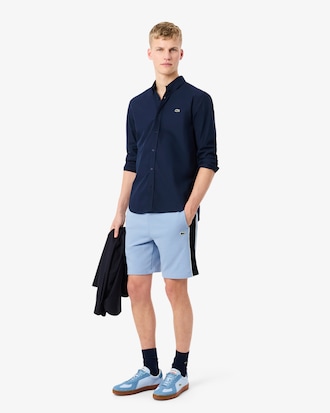 Regular Fit Colorblock Fleece Shorts