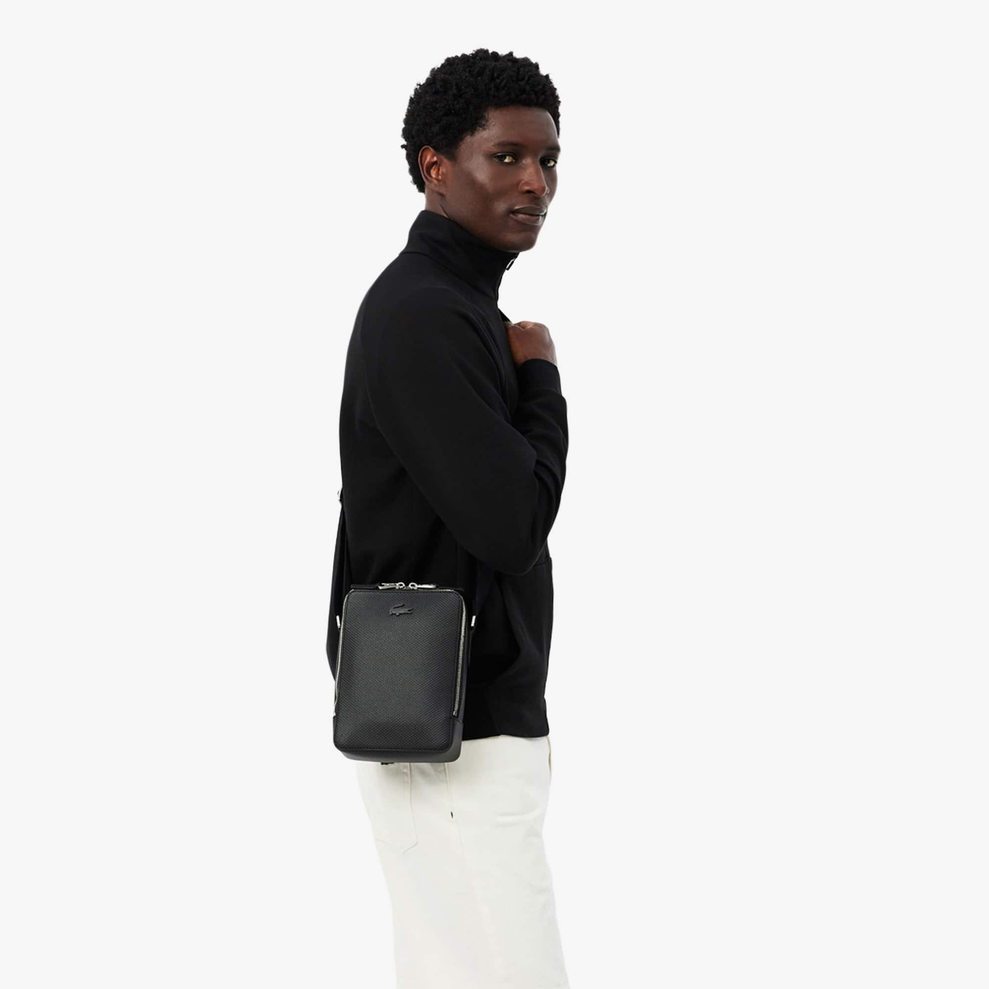 Chantaco Piqué Leather Shoulder Bag - Bags - New In 2026 | Lacoste