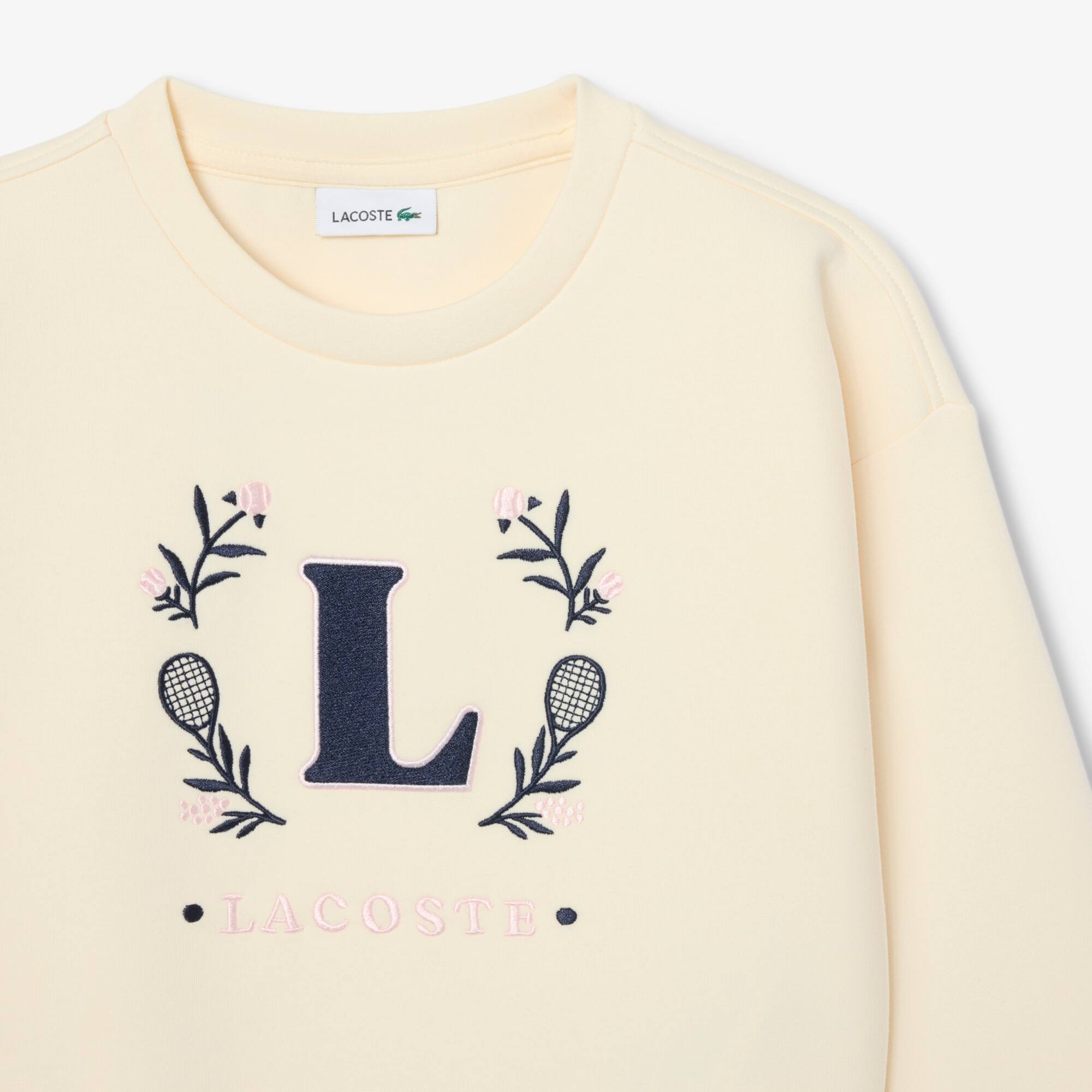 Embroidered Badge Neoprene Sweatshirt