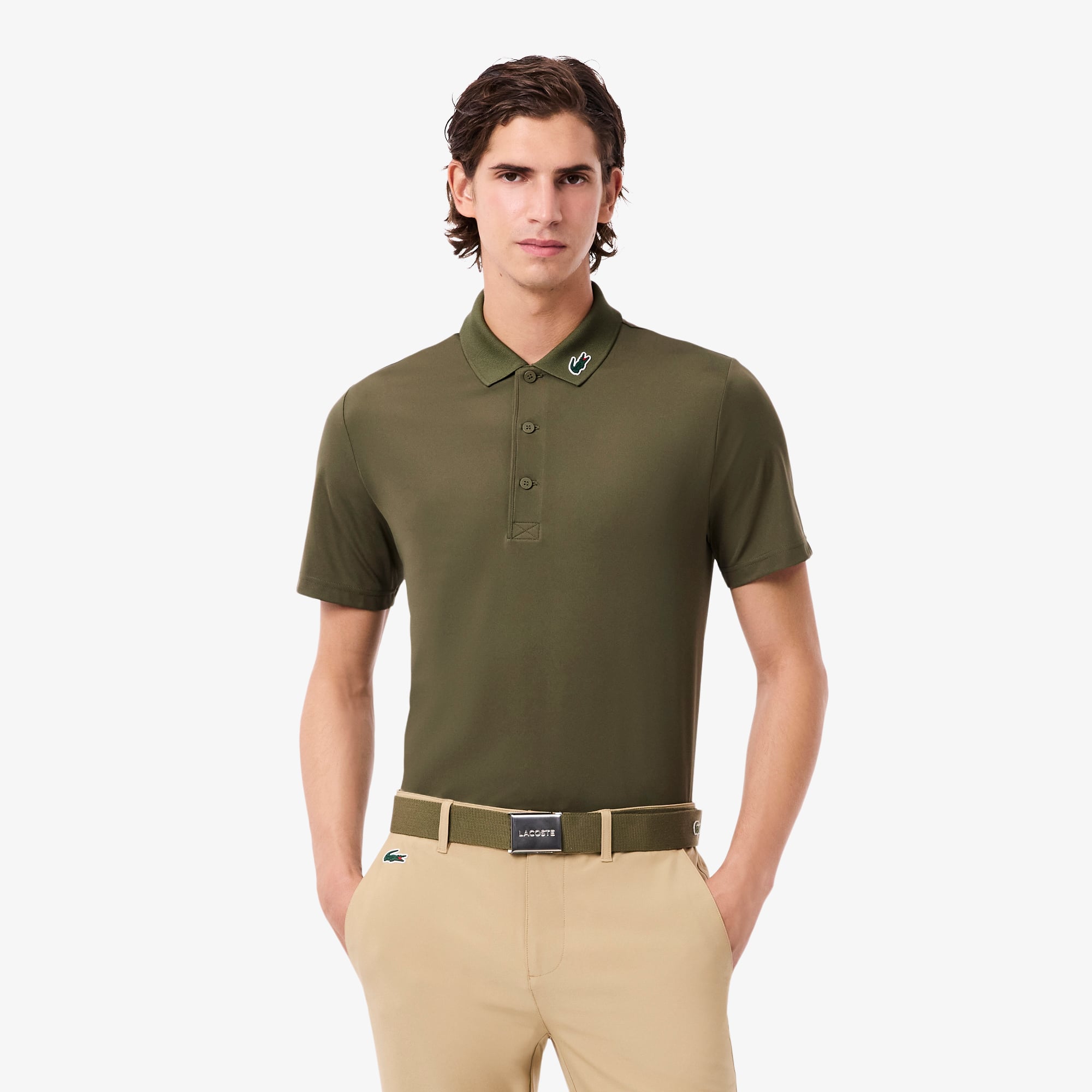 Lacoste Men's Regular Fit Uv Protect Golf Polo - Xl In Green