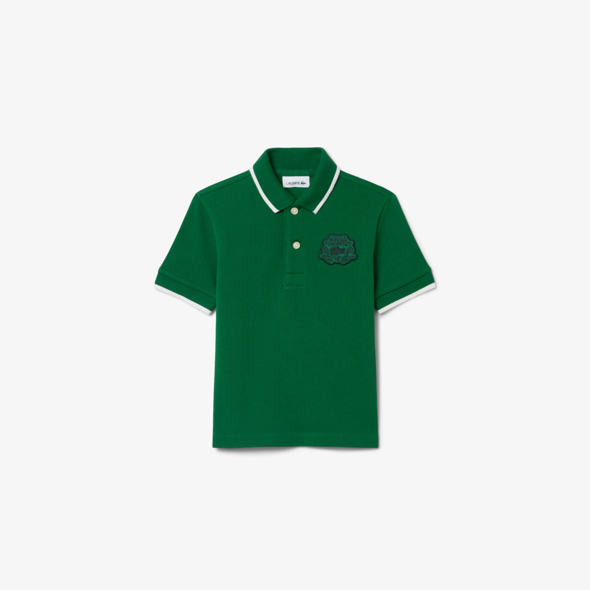 Badge Accent Petit Piqué Polo Shirt - New Kids' Clothing - New In