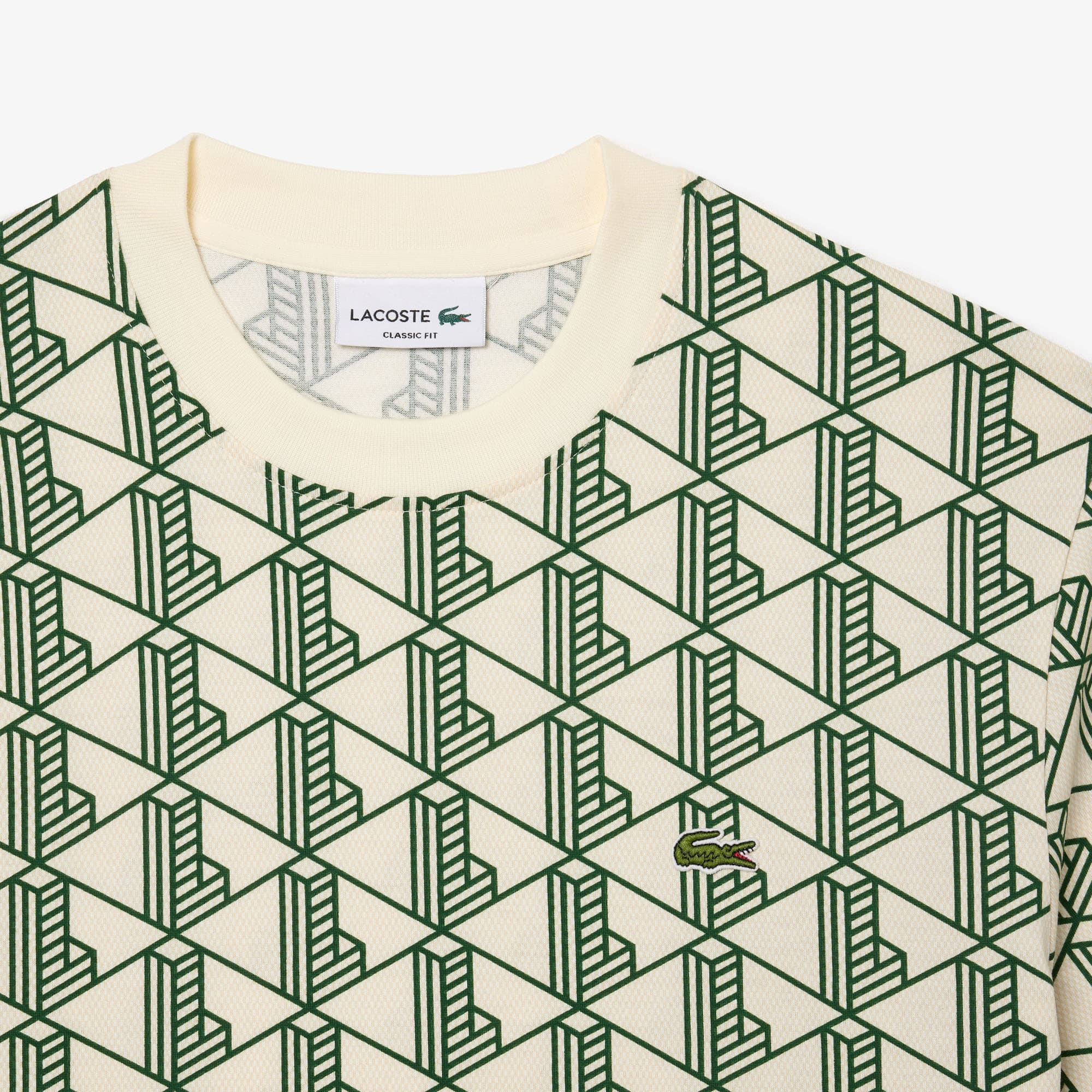 ★★ ★★ 2color men's regular fit monogram logo Lacoste Men's Regular Fit Cotton Monogram T-Shirt – Bouchards