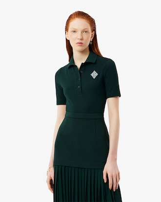 Women's Runway Mini Piqué Polo Bodysuit