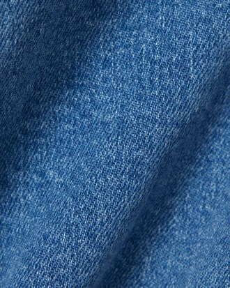 Jeans De Mezclilla Corte Recto