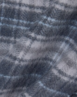 Wool Blend Plaid Scarf