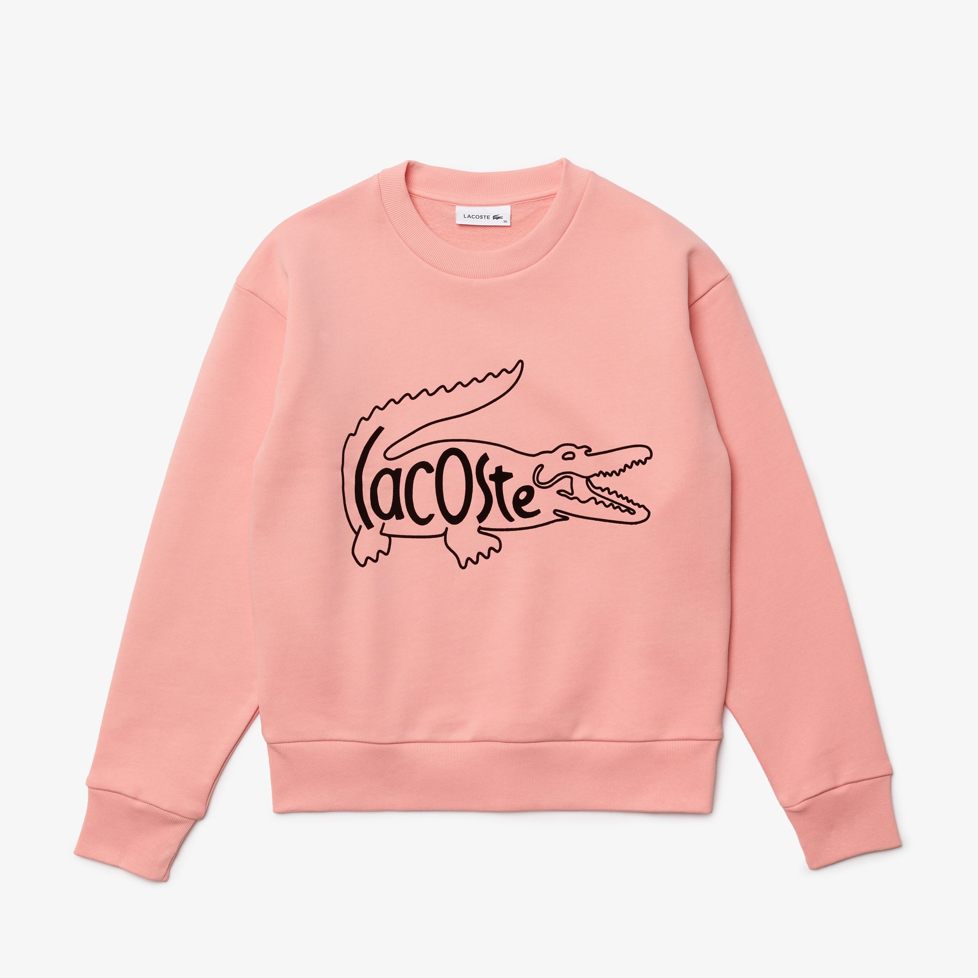 Women's Crew Neck Crocodile Print Sweatshirt - Sweaters