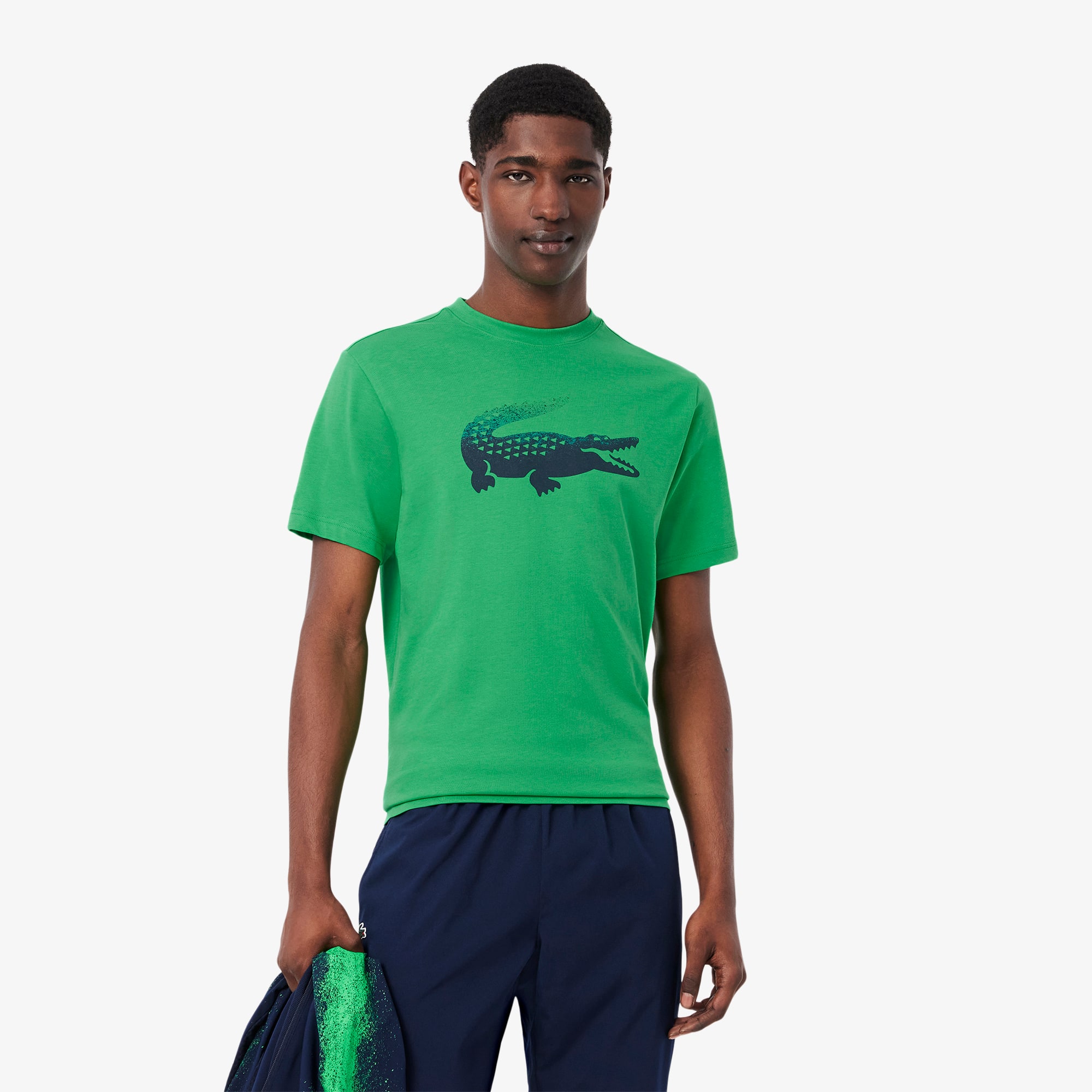 Lacoste Men's Tennis X Daniil Medvedev T-shirt - Xl - 6 In Green