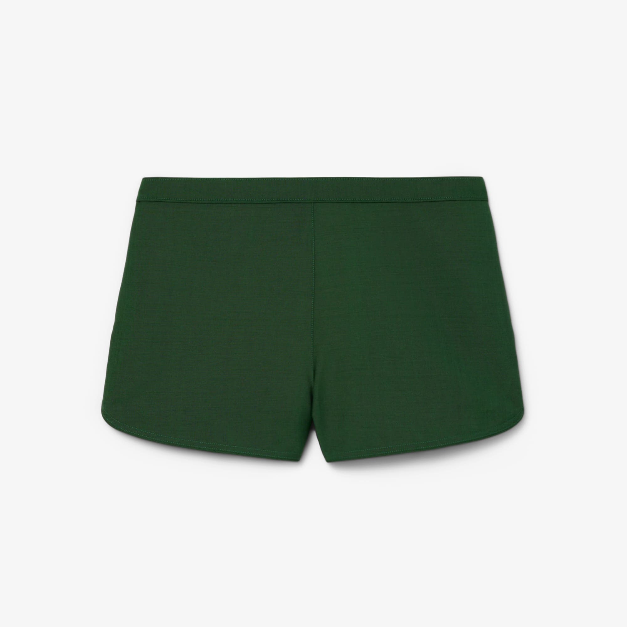 Runway Trim Accent Wool Shorts