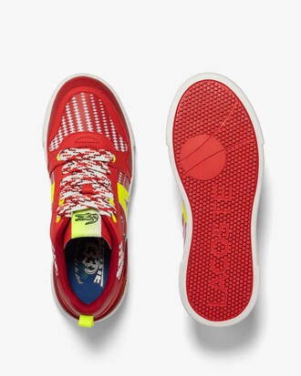 Sneakers de mujer Lacoste L002 en piel con dise&ntilde;o Color Block