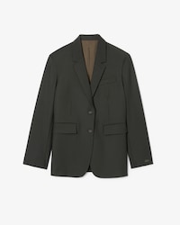 Blazer Para Mujer En Mezcla De Lana A Cuadros