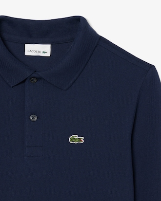 Polo manches longues en Piqué