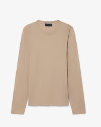 Runway Long Sleeved Silk Piqu&eacute; T-shirt