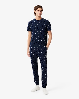 Men's Printed Cotton Pajama Bottoms