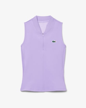 Polo de Tenis El&aacute;stico sin Mangas de Dos Tejidos
