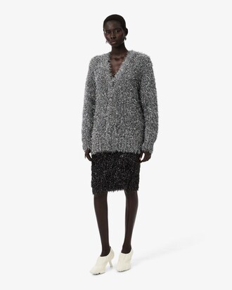 Runway Lurex Knit Skirt