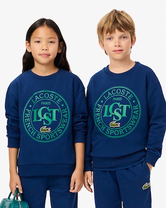 Kids' Printed Crew Neck Sweatshirt