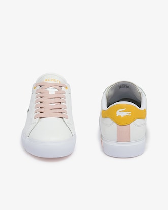 Women's Powercourt Leather Accent Sneakers