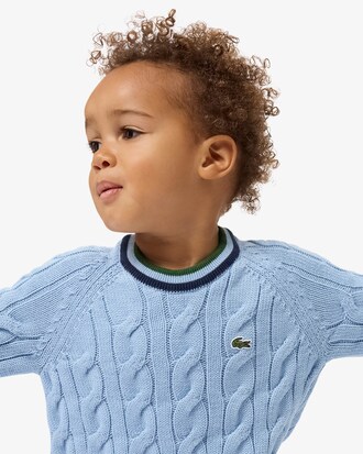 Boys' Cotton & Wool Crew Neck Sweater