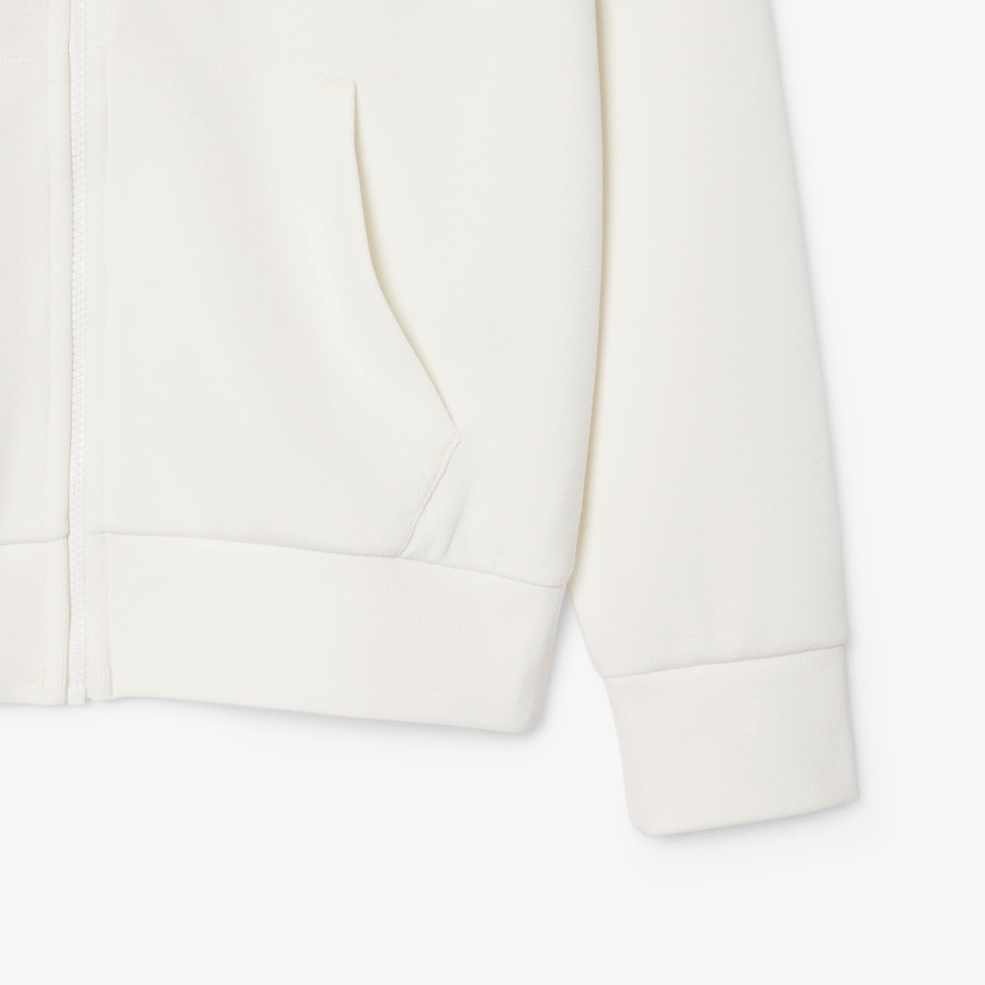 Women's Zip-Up Piqué Hoodie - Sweaters & Sweatshirts - New In 2026