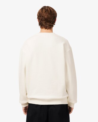 Sudadera de Cuello Redondo de Felpa con Bordado