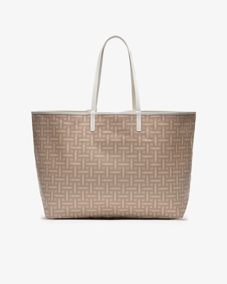 Women's Large Coated Cotton Canvas Tote Bag