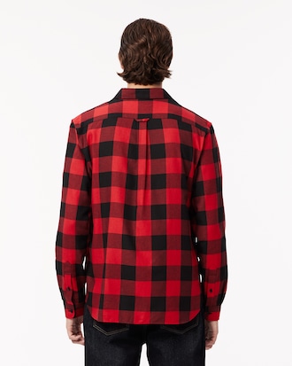 Men's Regular Fit Cotton and Wool Overshirt