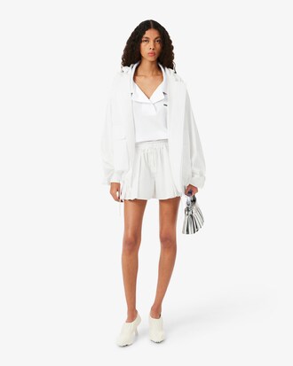Runway Logo Collar Oversized Popover Shirt