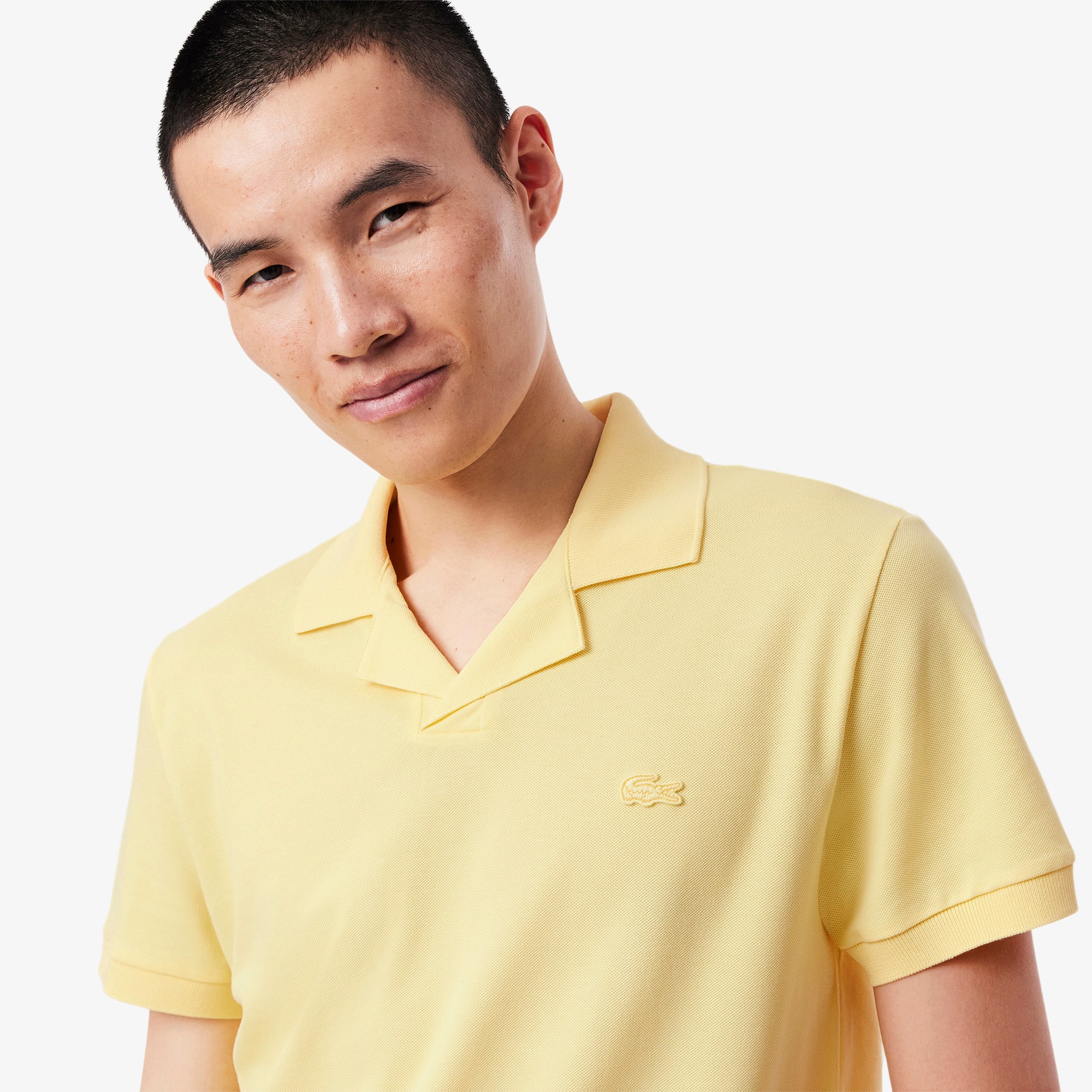 Men's Classic Fit Open Neck Paris Polo - Polo Shirts - New